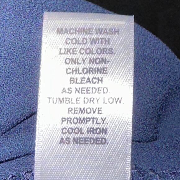 Cato Layered Button Down Shirt Sz 22/24 Split Back Chiffon Overlay Office Siren - Picture 13 of 16